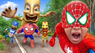 Family SpiderMan Tung Tung Tung Sahur, U Din Din Din Dun Vs Scary Teacher HERO | Italian Brainrot