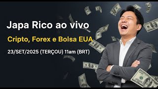 MEMBROS: CRIPTO, FOREX E BOLSA EUA - AO VIVO COM JAPA RICO - ANÁLISE TRADE PVSRA BITCOIN, S&P500