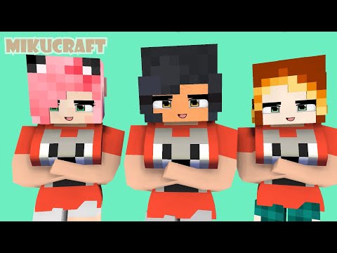 darling ohayo poi poi cute wolf aphmau, kim and kawaii chan - minecraft animation #shortfeed