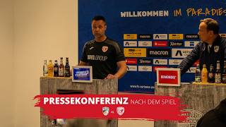 PRESSEKONFERENZ NACH DEM SPIEL | FC Carl Zeiss Jena vs. Greifswalder FC | Regionalliga Nordost