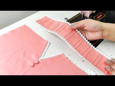 बनाने में आसान है ये कितना Attractive Trouser डिज़ाइन | Trouser Design with Fabric Patti