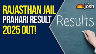 Rajasthan Jail Prahari Result 2025 | Jail Parhari Result जारी | Rajasthan Jail Prahari 2025
