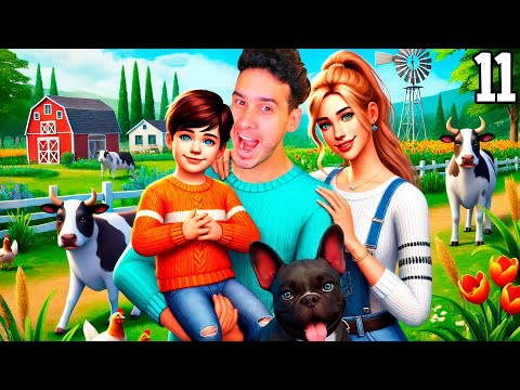 Nos Mudamos a una Finca! 🌿🐄 Gallinas, Vacas y Vida en el Pueblo | Sims 4