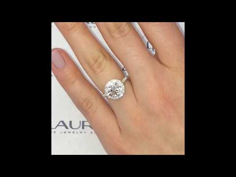 1.96 ct Round Diamond Halo Ring