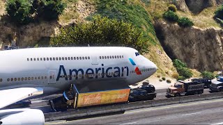 Fake Pilot Stole The Plane And Crashed On Highway|GTA5
