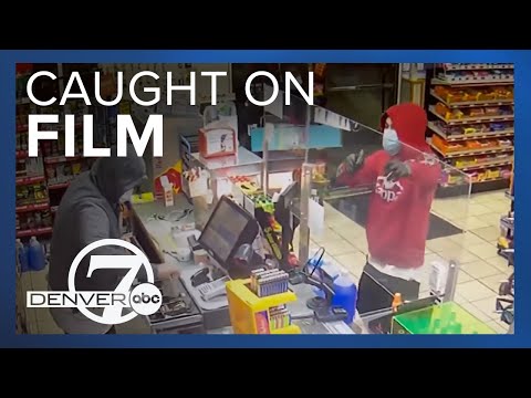 Video shows armed robbery of Denver gas station
