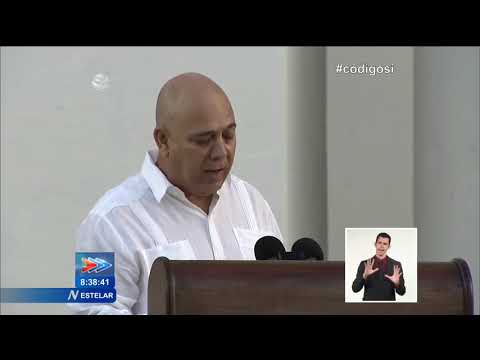 Discurso de Roberto Morales Ojeda en acto político cultural en Cienfuegos