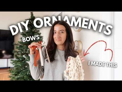 a DIY CHRISTMAS tree (easy ornaments you NEED to make)🎄✨