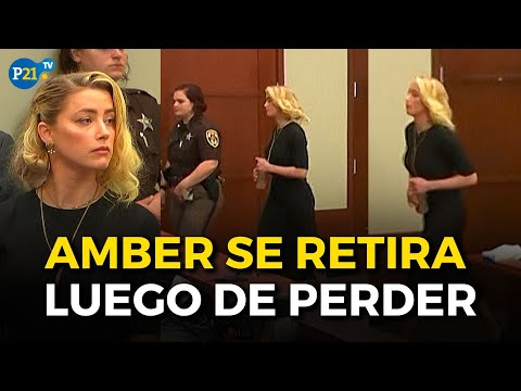 AMBER HEARD se va ENOJADA del juicio tas perder contra Johnny Depp #shorts