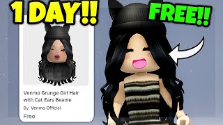 FREE HAIR (1 DAY ONLY) ROBLOX!