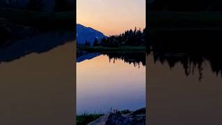 Mountain Lake reflections 🌲 #mountains #mountainlake #mountainlandscape