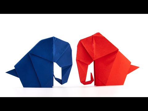 How to make a paper elephant | Origami animals