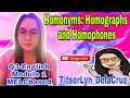 Homophones and Homographs Assessment