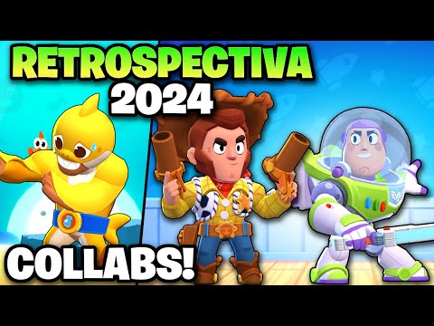 RETROSPECTIVA 2024 do Brawl Stars! O ano das COLLABS!