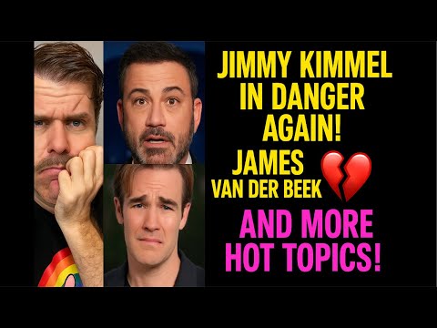 Jimmy Kimmel em perigo novamente! James van der Beek Heartbreak! Kamala Harris e mais tópicos quentes!