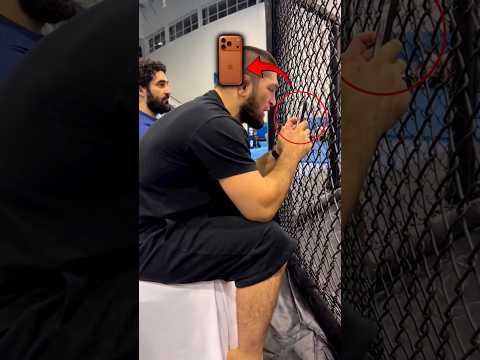 Why Khabib always got the camera at training..?
