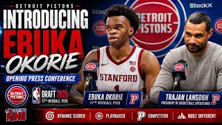 The Detroit Pistons Introduce Ebuka Okorie LIVE Reaction