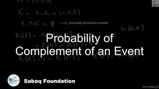 Probability of Complement of an Event
