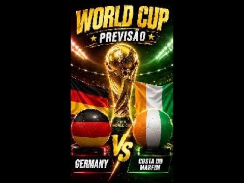 🇩🇪 Alemanha x Costa do Marfim 🇨🇮 | 2ª RODADA | GRUPO E | PREVISÃO COPA 2026
