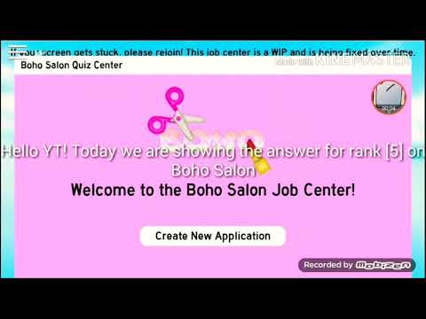Boho Salon Job Answers Jobs Ecityworks - boho salon application roblox answers