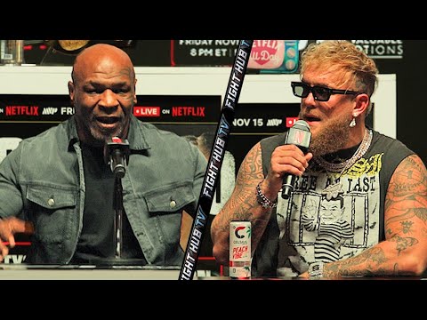 Mike Tyson vs Jake Paul • Final Press Conference & Face Off Video highlights