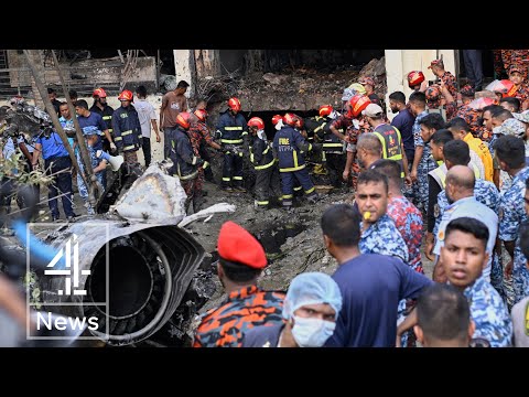 Bangladesh jet crash: students demand answers as at least 25 children dead
