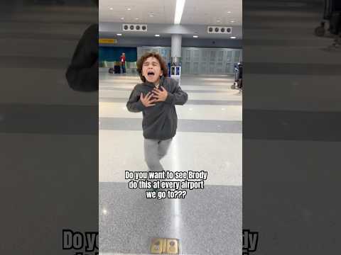 鉁堬笍Brody鈥檚 Wild Airport Challenge Will Make You Smile! 馃槂 #trend #viralshorts #viraldance