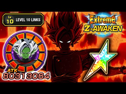 100% EZA INT LR FUSION ZAMASU LEVEL 10 LINKS SHOWCASE!!! Dragon Ball Z Dokkan Battle