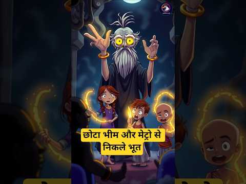 छोटा भीम और मेट्रो से निकले भूत #viralvideo #aahatbhoot #shortsviral #chhotabheem #bhoot #shorts
