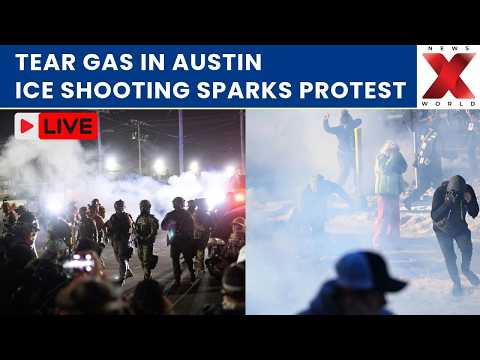 Austin ICE Shooting LIVE : Tear Gas Used in Austin Protests After ICE Shooting | NewsX World