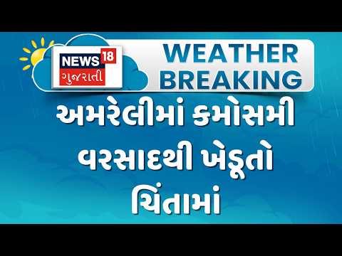 Amreli Weather Update | અમરેલીમાં કમોસમી વરસાદથી ખેડૂતો ચિંતામાં | Unseasonal Rain | Gujarati News