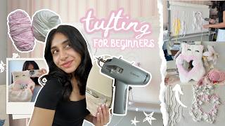 TUFTING for the first time (from beginner to creating my *dream* project in 8 minutes!)