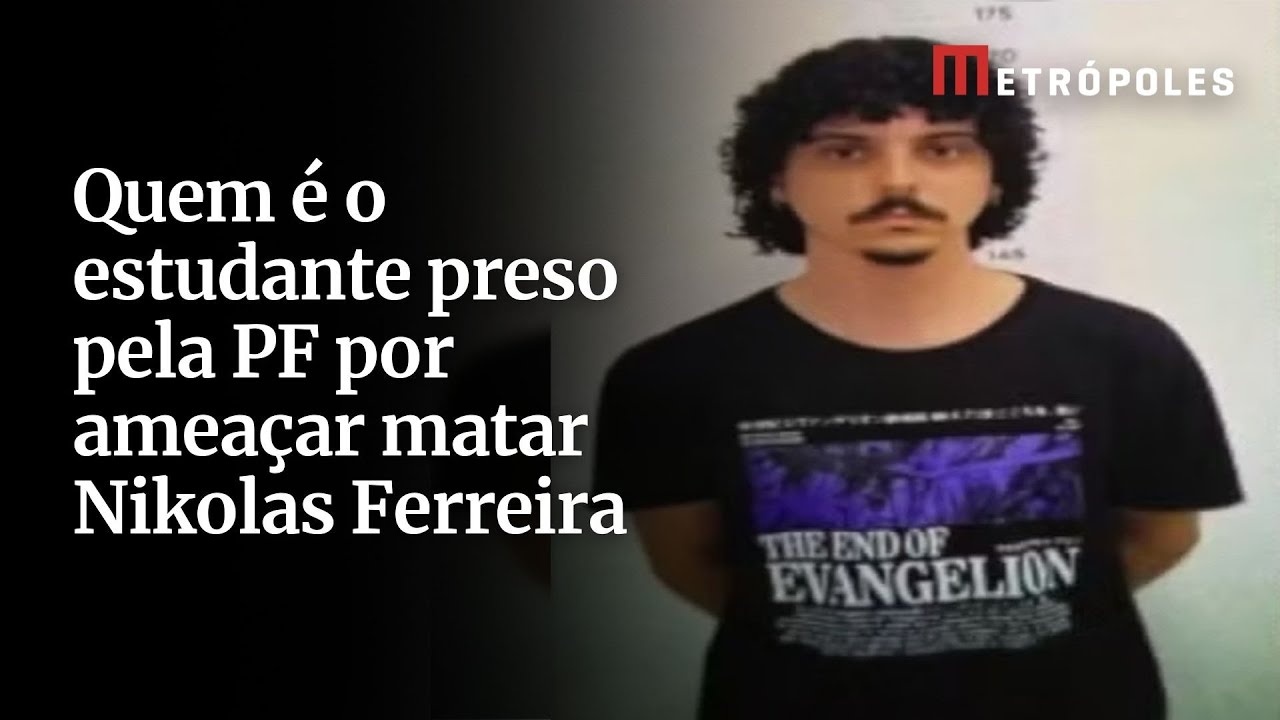 Quem é o estudante preso pela PF por ameaçar matar Nikolas Ferreira