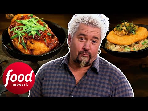 Guy Fieri Judges Super Chefs' Sweet-And-Sour Pot Pie Challenge | Guy's Grocery Games