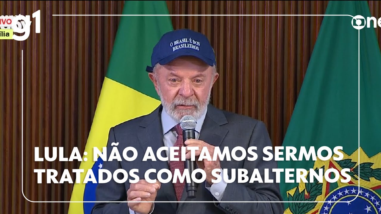 Lula faz crítica às ameaças de Donald Trump