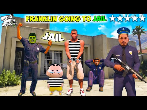 Franklin & Shinchan Arrested By Police In Gta 5! GTA 5 AVENGERS