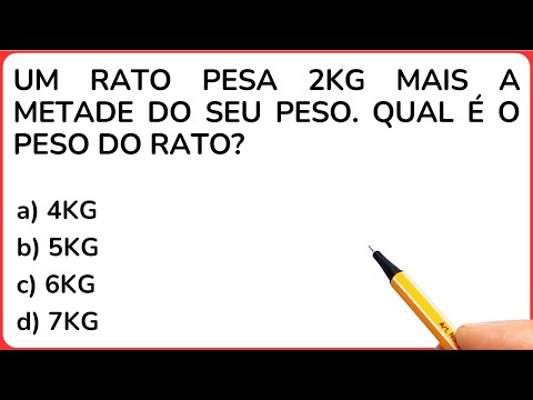 RACIOCÍNIO LÓGICO! Consegue resolver? É Fácil!