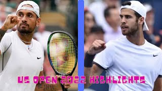 Nick Kyrgios VS Karen Khachanov | US Open 2022 Full Match Highlights
