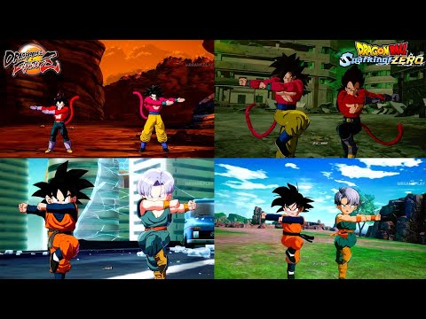 Sparking Zero vs FighterZ all Fusions