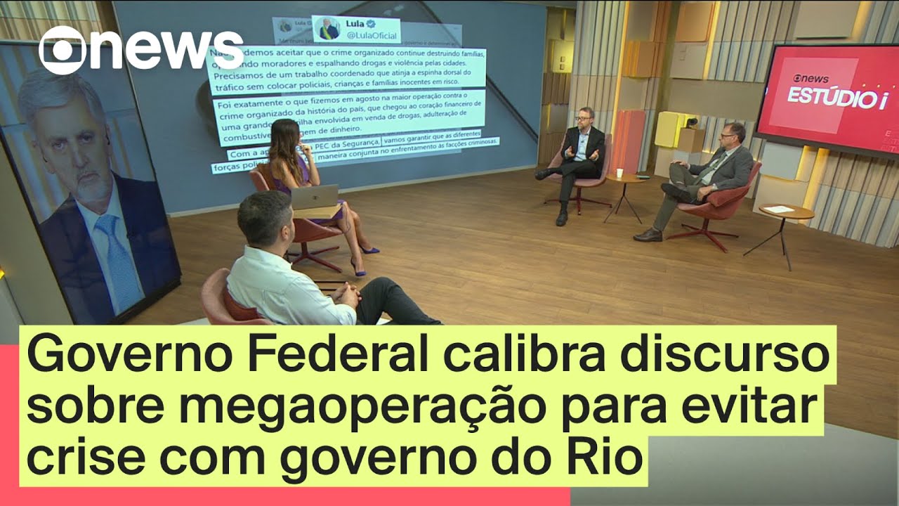 Governo Federal calibra discurso sobre megaoperação para evitar crise com governo do Rio  TV Online Governo Federal calibra discurso sobre megaoperação para evitar crise com governo do Rio