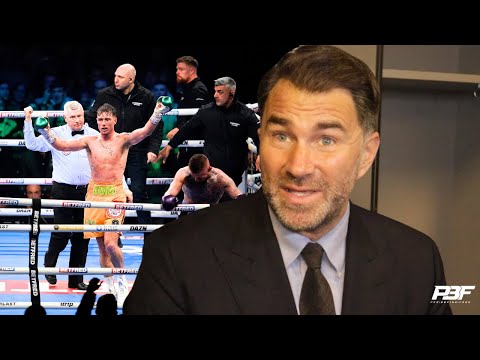 EDDIE HEARN INSTANT REACTION TO PADDY DONOVAN CONTROVERSIAL DQ LOSS TO LEWIS CROCKER