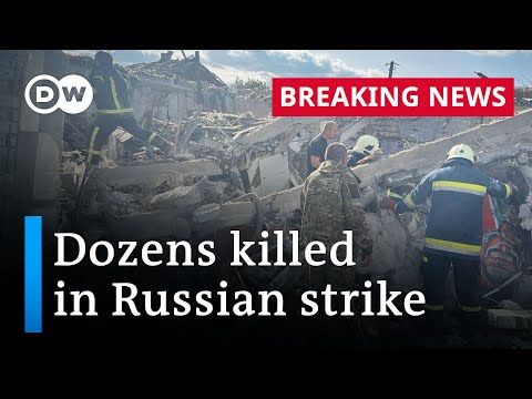 Russian attack kills at least 50 at shop in Kharkiv | DW News