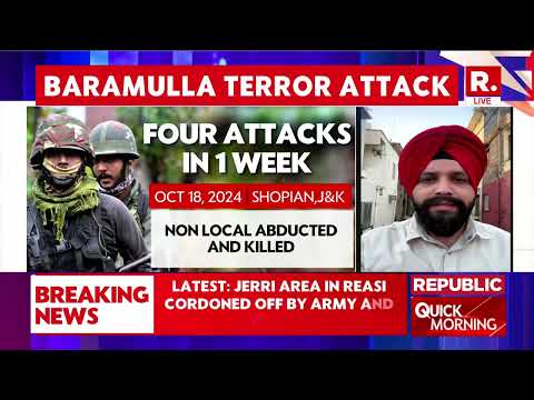 Baramulla Terror Attack News: Northern Army Commander M. V. Suchindra Kumar Speaks To Republic
