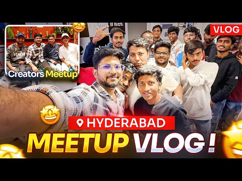 HYDERABAD MEETUP VLOG 2024 😍Hyd Day-2 Vlog  - Munna Bhai Gaming Vlogs