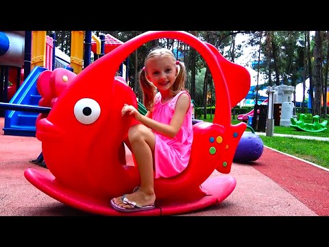 Polina and the best Playgrounds for kids