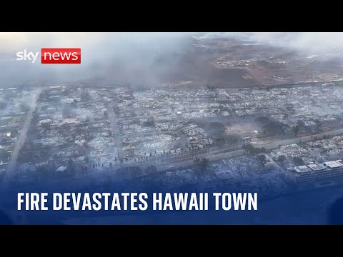 Hawaii wildfires: 'We were totally shocked by what we saw' - helicopter operator