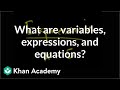Exploring Variables, Expressions, and Equations