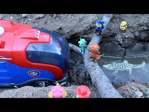 PAW PATROL rescata el PATRULLABUS! Patrulla canina paw patroller cachorros videos coches cars carros