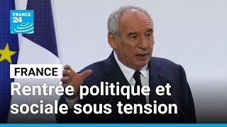 France : une rentrée politique et sociale sous tension pour François Bayrou • FRANCE 24