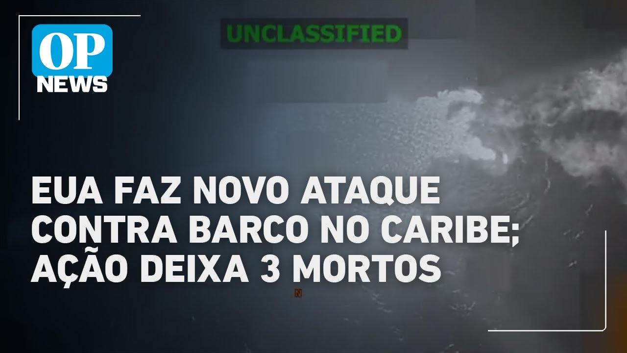 Novo ataque dos EUA contra barco no Caribe deixa 3 mortos | OP NEws